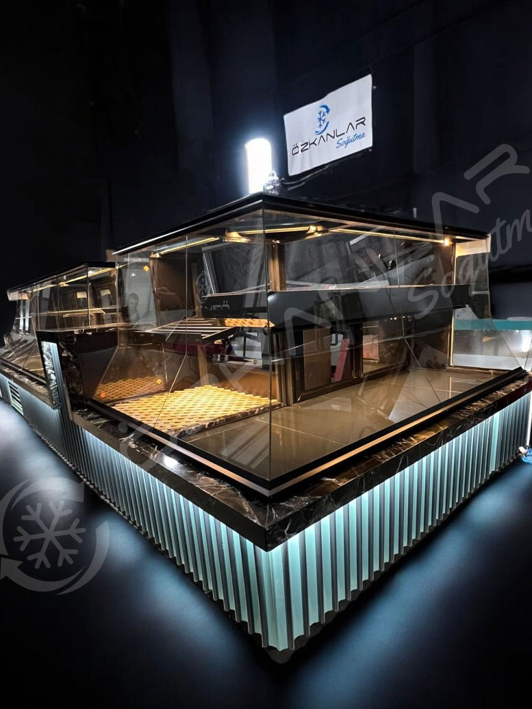 7 Metre Yaş/Kuru Pasta Börek Baklava Poğaça Dolabı