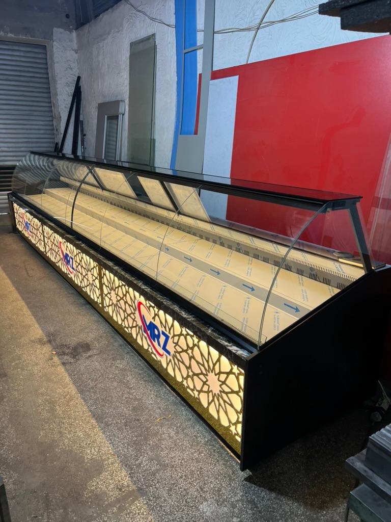 Kasap Şarküteri Reyon Dolabı Bombe Camlı 