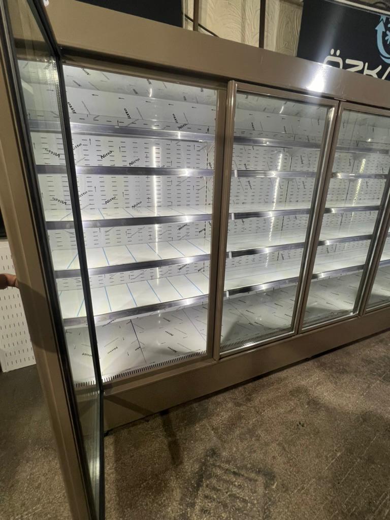 6 Kapaklı Krom Sütlük İçecek Meşrubat Peynir Dolabı